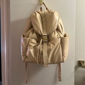 BEIS Tan Padded Backpack